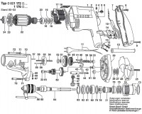 Bosch 0 601 172 000  Percussion Drill 24 V / Eu Spare Parts